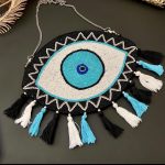 Evil Eye Beaded Clutch Bag