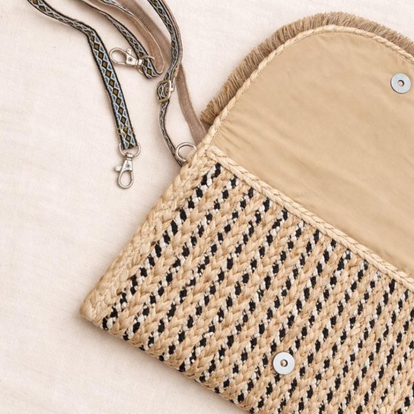 Bohemian Coin Fringe Clutch Bag