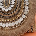 Bohemian Coin Fringe Clutch Bag