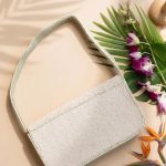 Tropical Floral Beaded Shoulder Bag